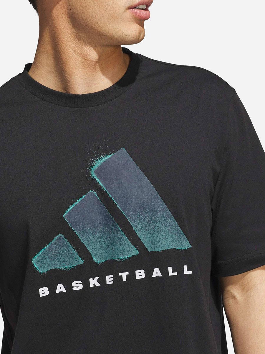 Basketball Men Graphic T-Shirt Black