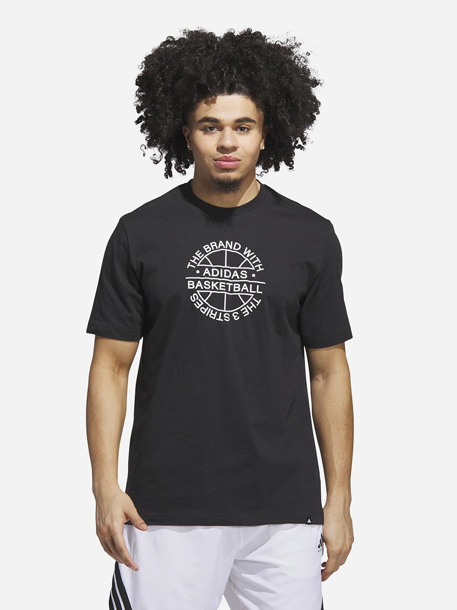 Basketball Emblem Men Graphic T-Shirt Black
