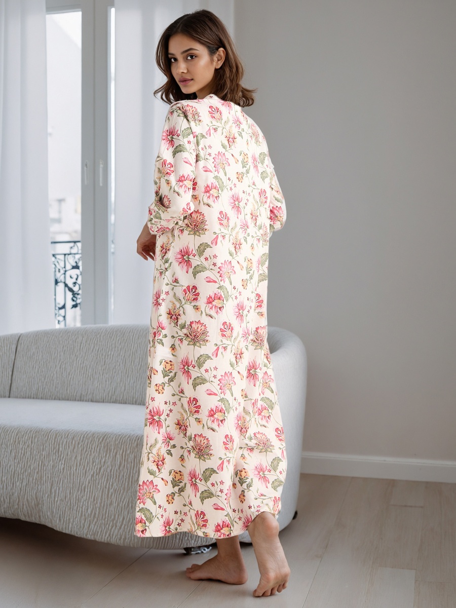 Floral Print Night Gown