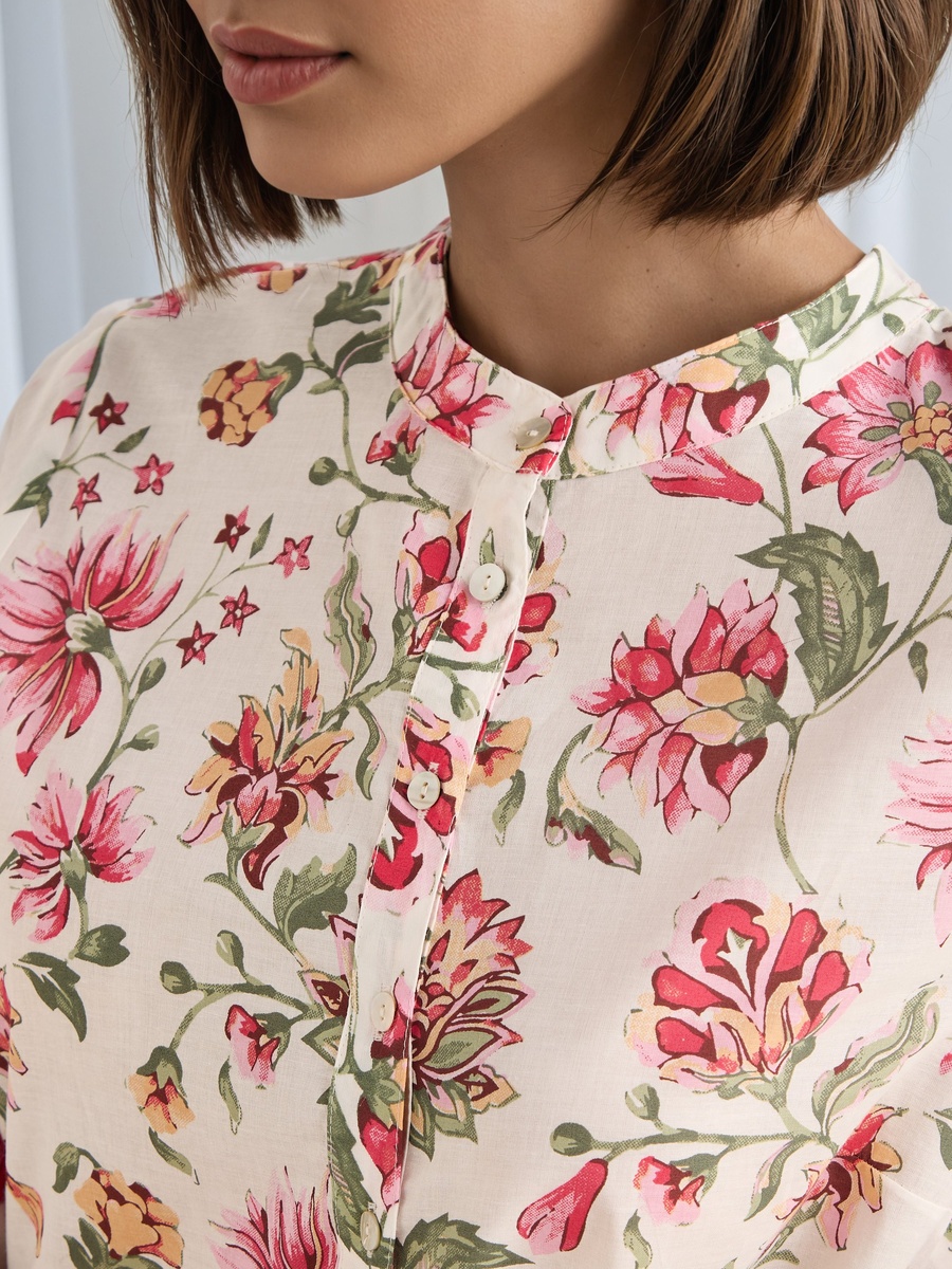Floral Print Night Gown