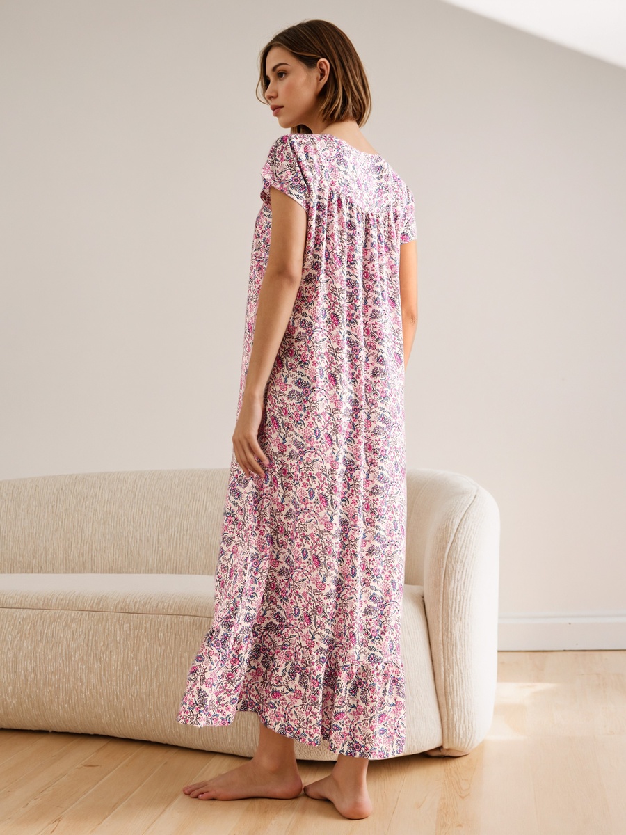 Floral Print Night Gown