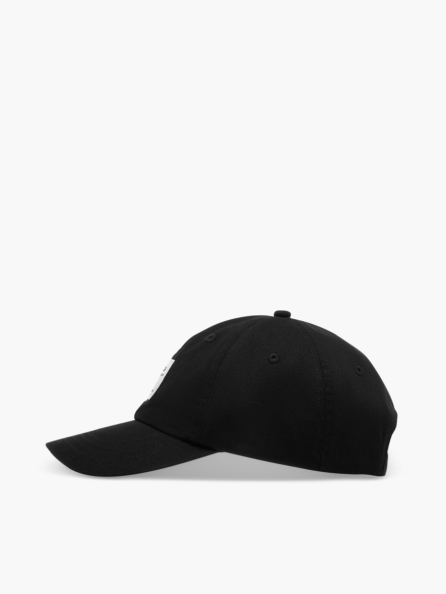Patch Detail Cap with Buckled Strap Closure