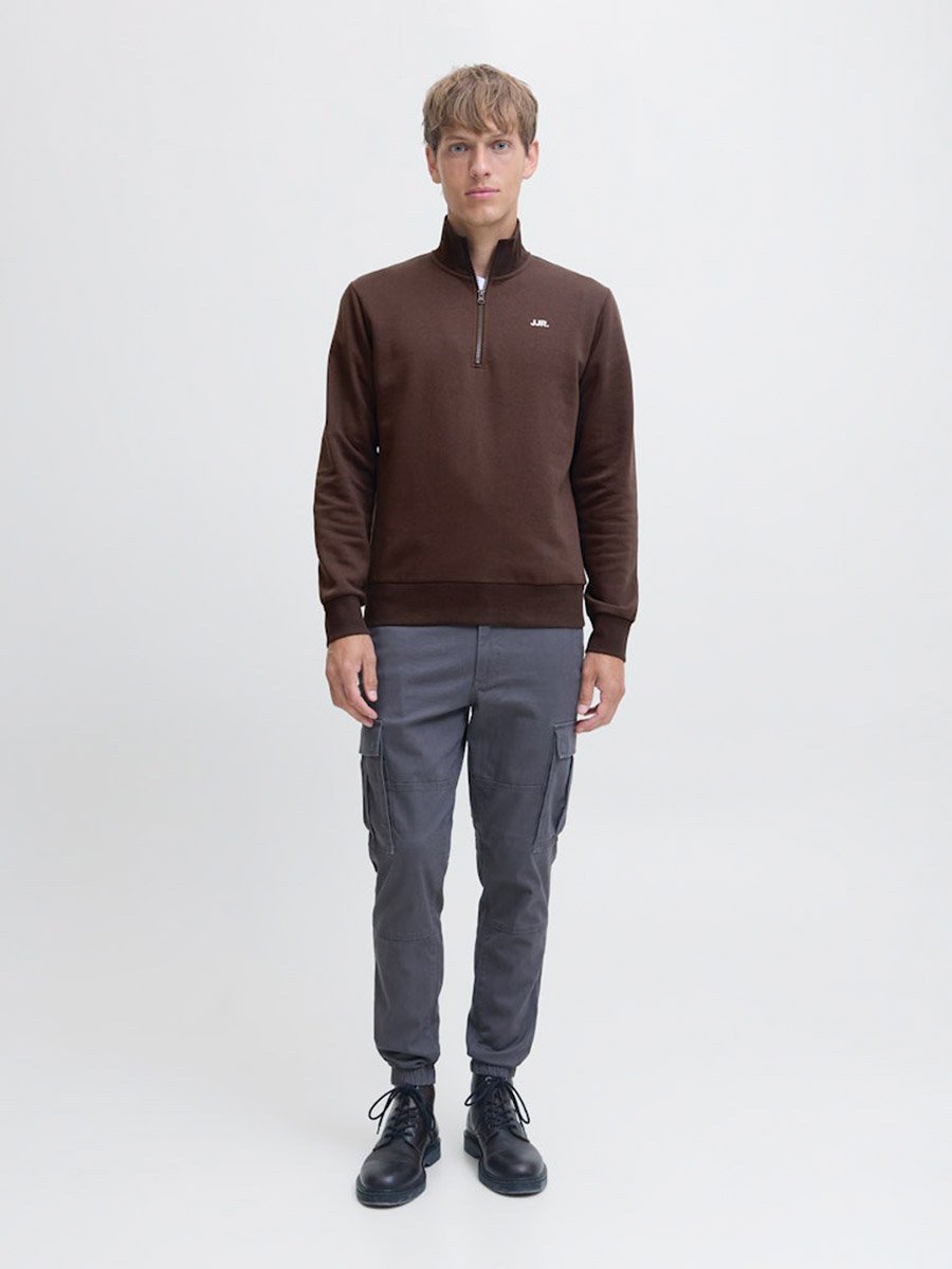 JREBREBEL Half-Zip Knit Sweater
