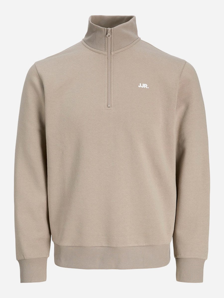 JREBREBEL Half-Zip Knit Sweater