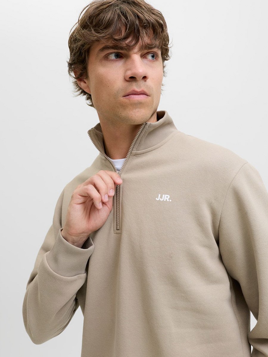 JREBREBEL Half-Zip Knit Sweater