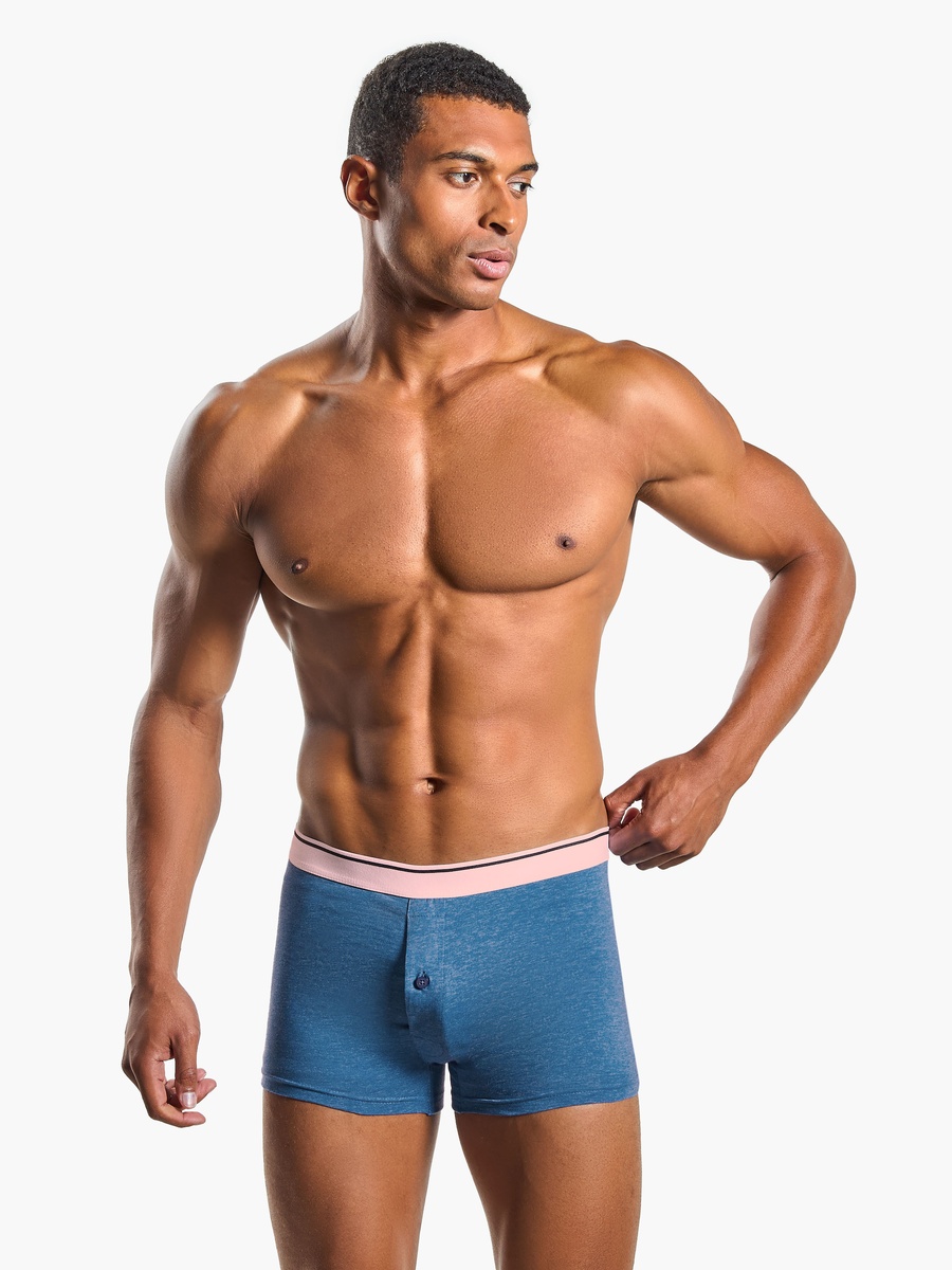 Set of 3 - Trunks with Elasticated Waist and Antibacterial Protection