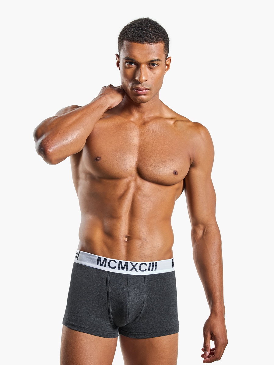 Set of 3 - Trunks with Elasticated Waistband and Antibacterial Protection
