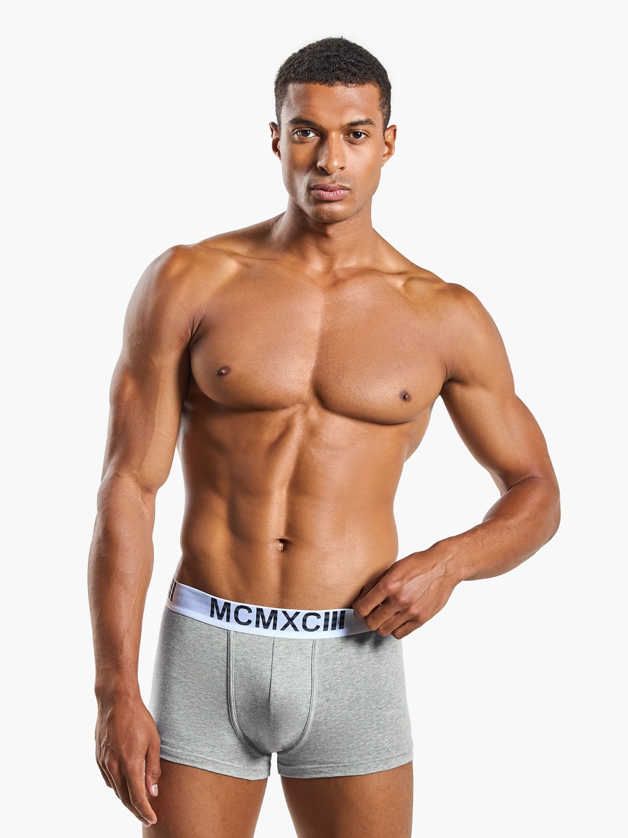 Set of 3 - Trunks with Elasticated Waistband and Antibacterial Protection