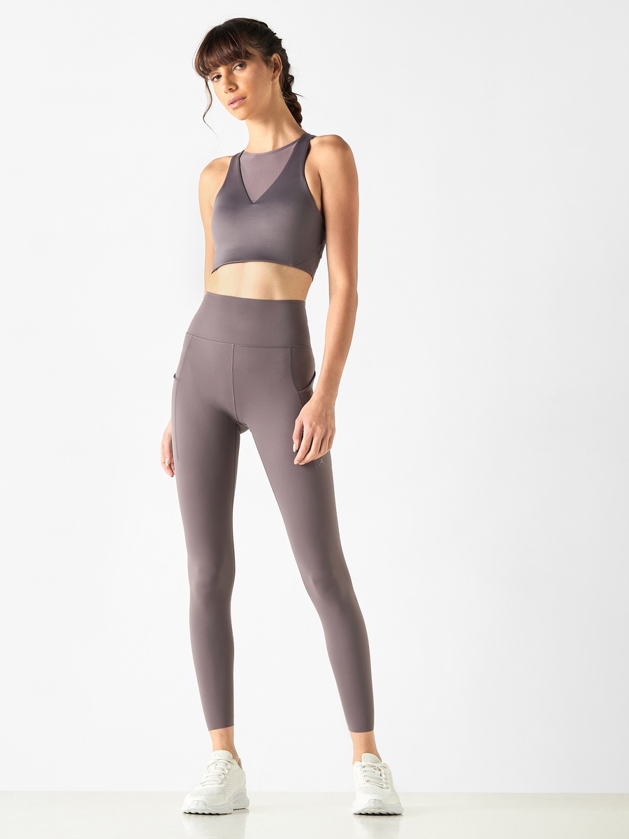 Sport Bra with Mesh Detail