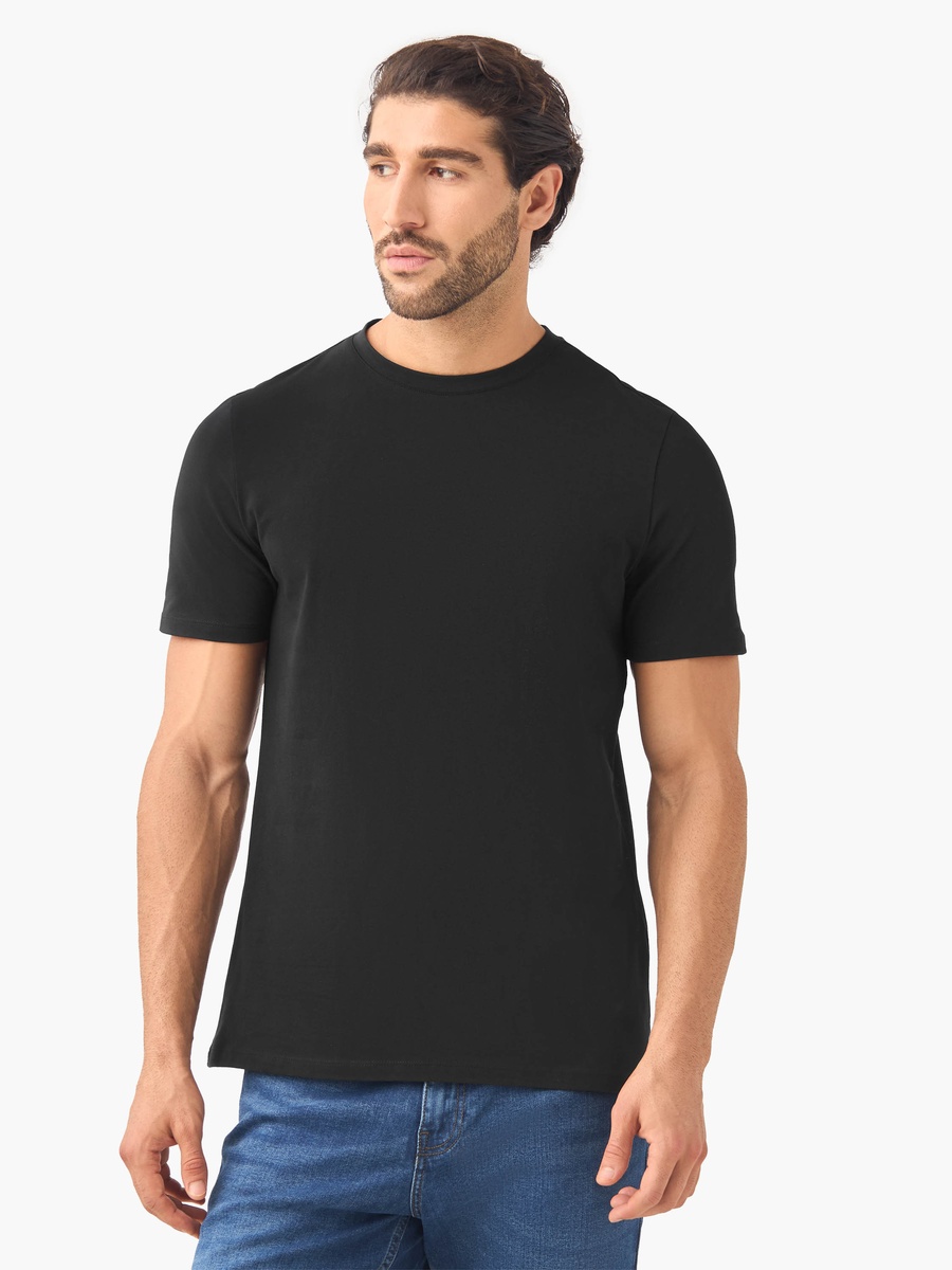 Set of 2 - Slim Fit Crew Neck T-Shirt with Short Sleeves