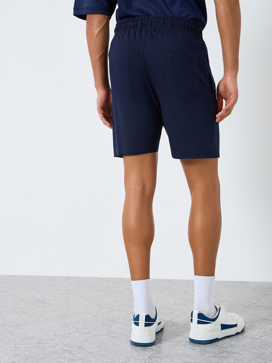 Men Regular Fit Print Detail Shorts