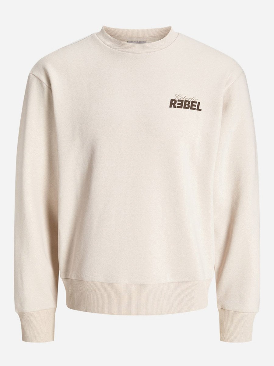 JREBJIM Back Text Graphic Sweatshirt