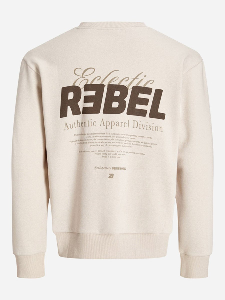 JREBJIM Back Text Graphic Sweatshirt