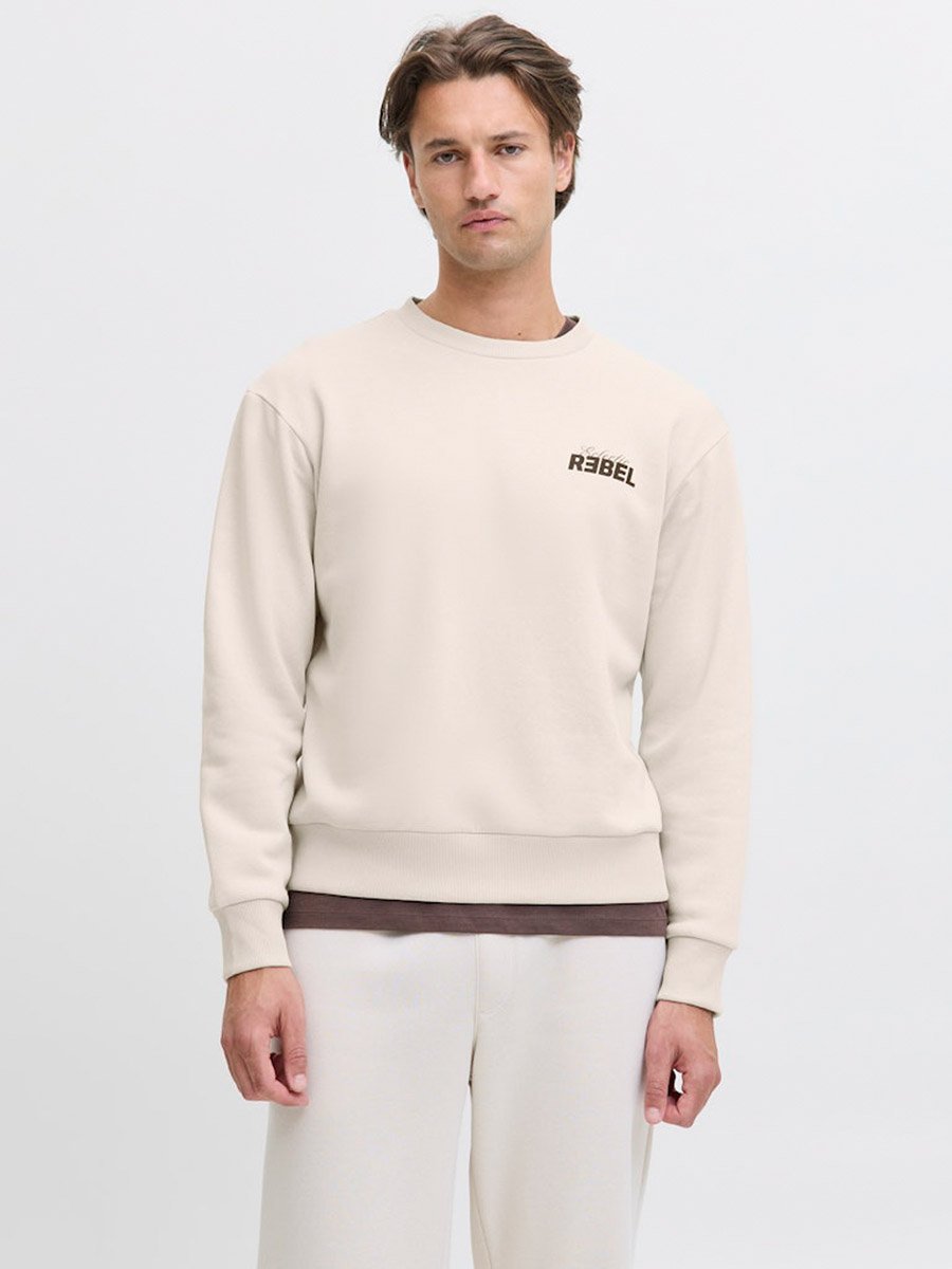 JREBJIM Back Text Graphic Sweatshirt