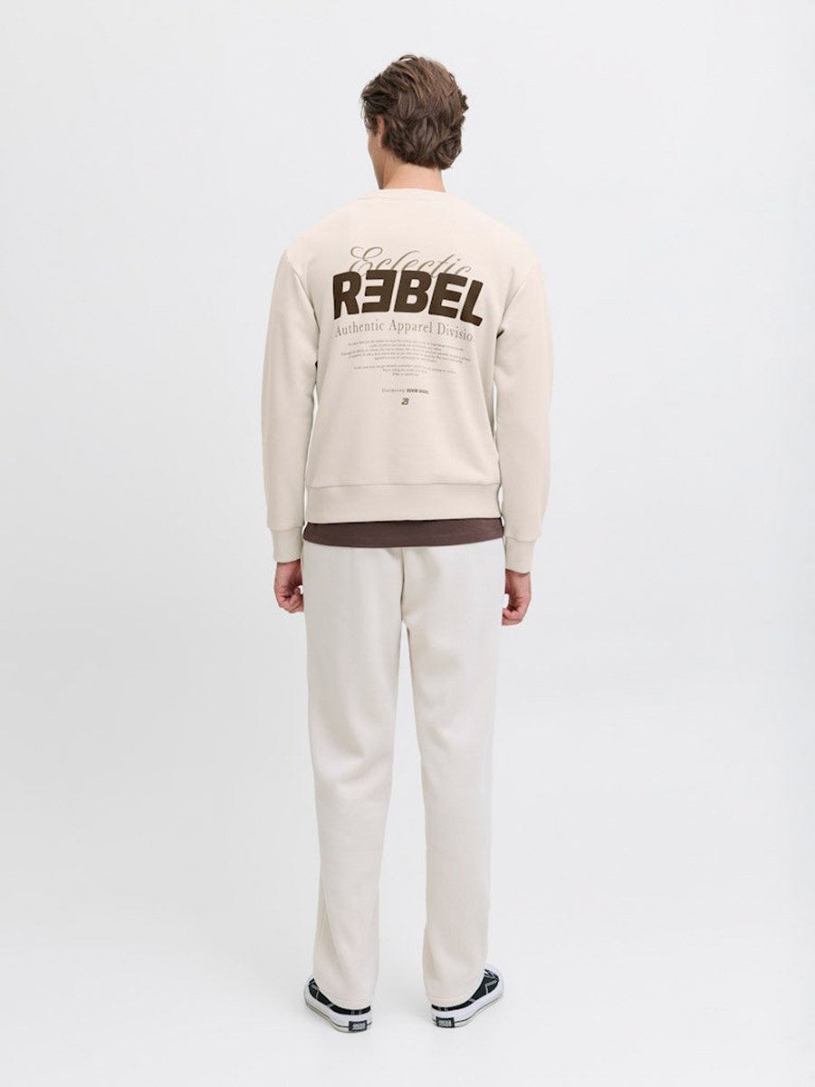 JREBJIM Back Text Graphic Sweatshirt