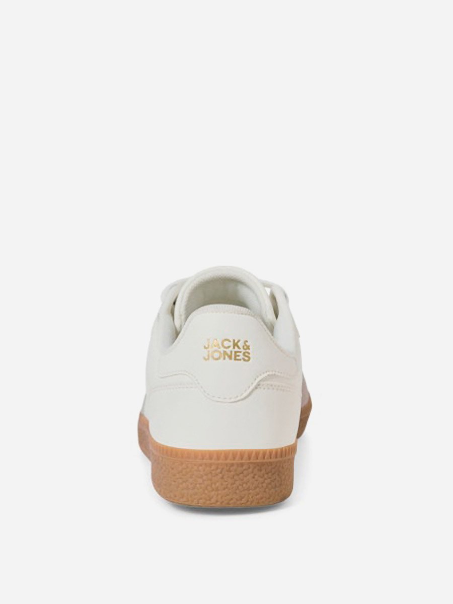 Men White Panelled Lace Up Sneakers
