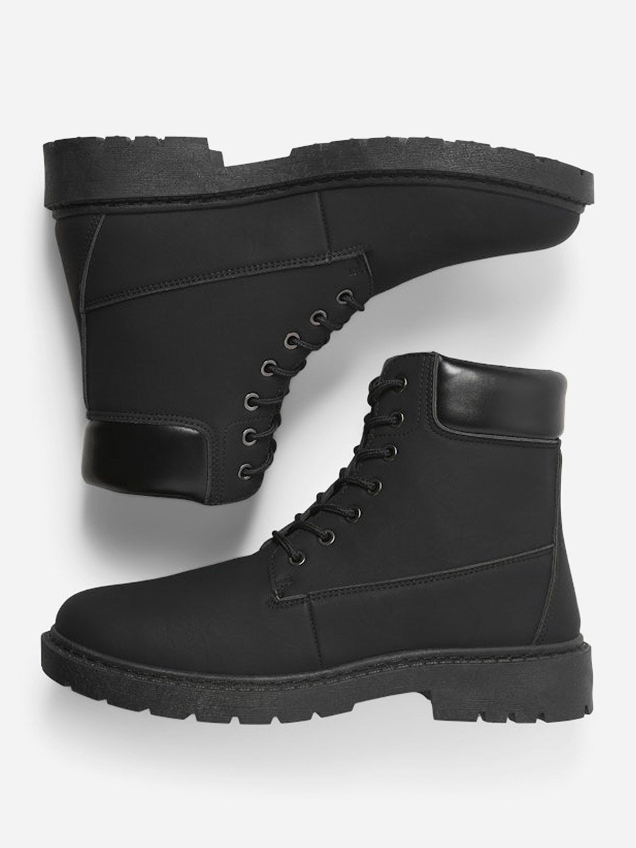 Men Lace Up Ankle Boots