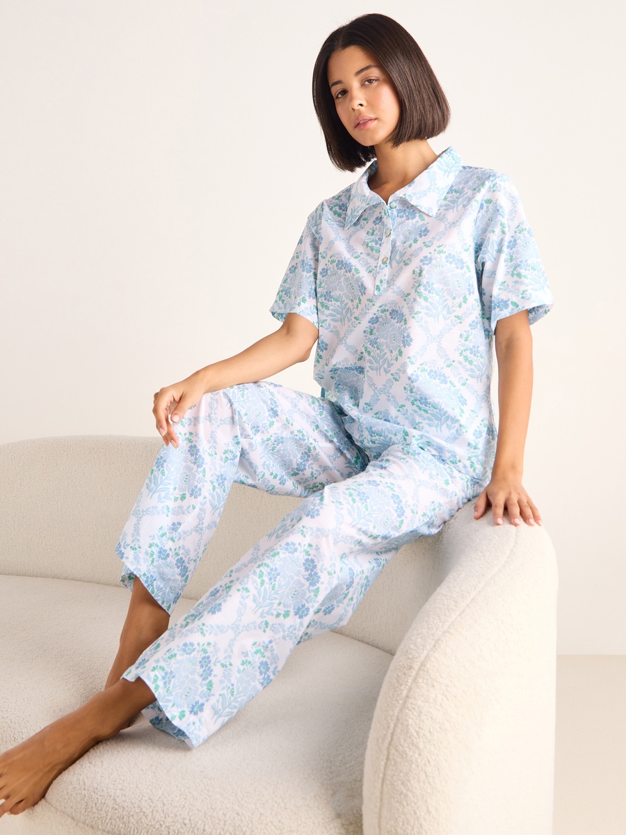 Floral Print Pyjama Set