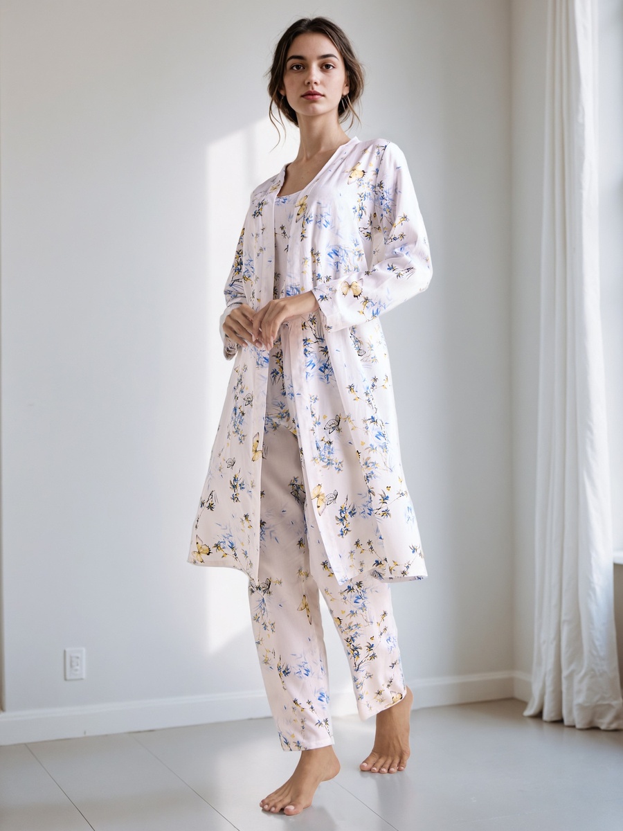 All-Over Print Robe and Pyjama Set