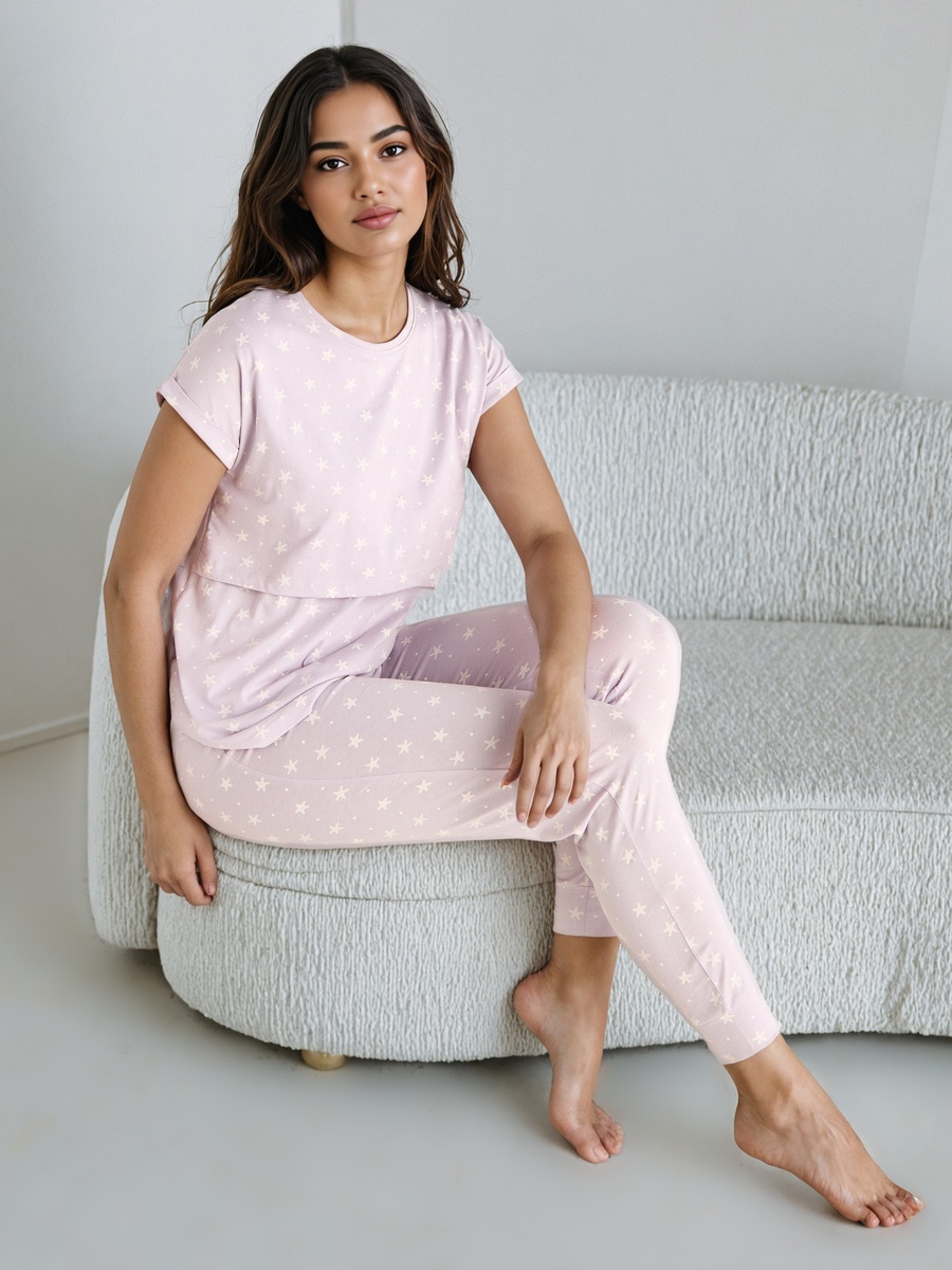 Printed Maternity Pyjama Set