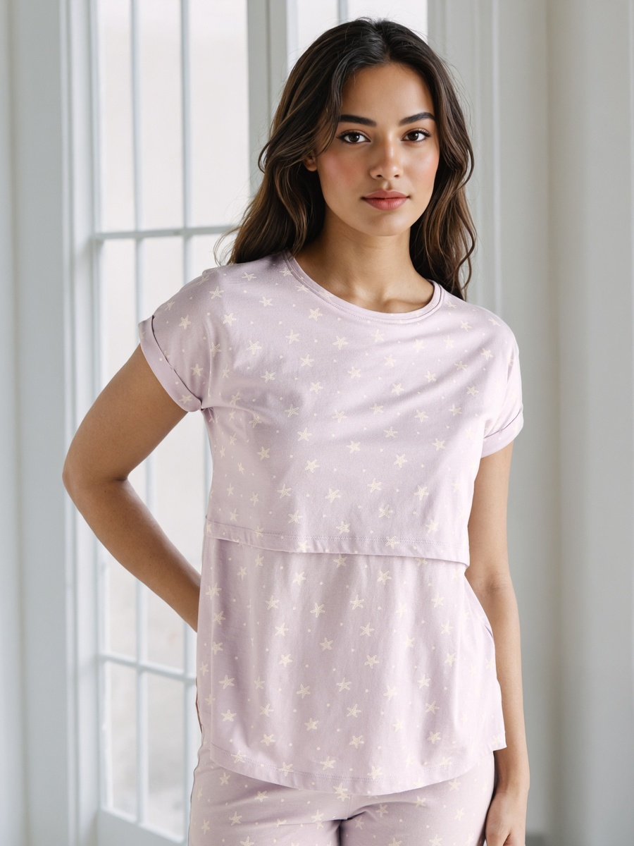Printed Maternity Pyjama Set