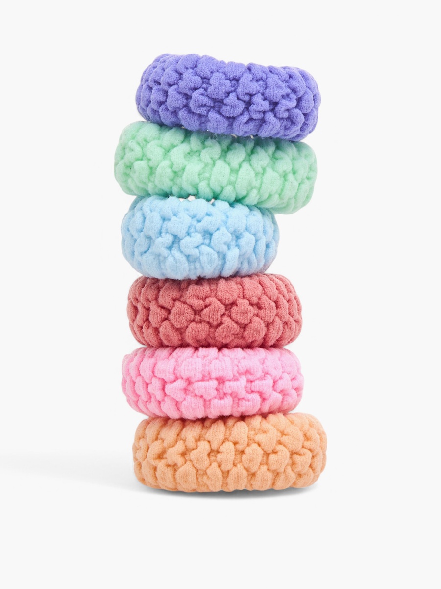 Set of 6 - Textured Hair Tie