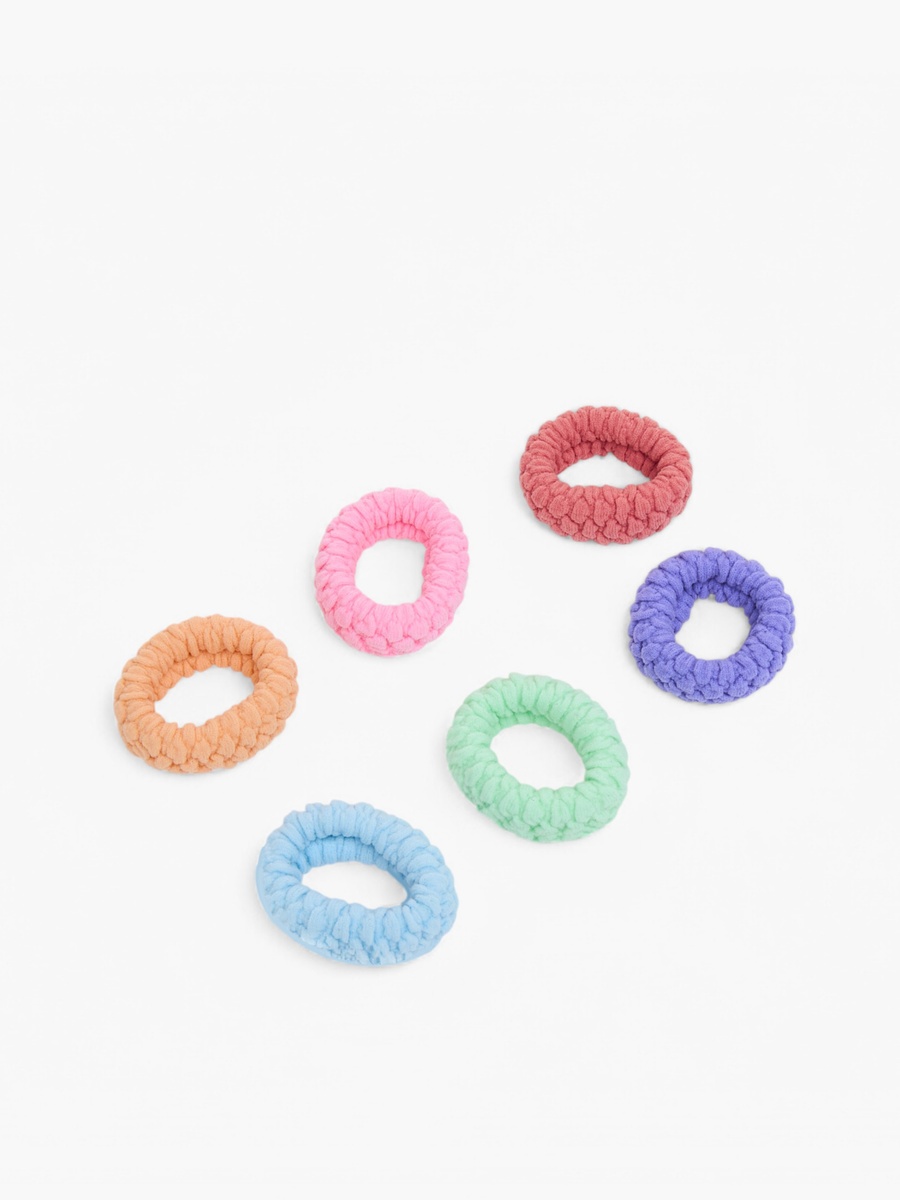 Set of 6 - Textured Hair Tie