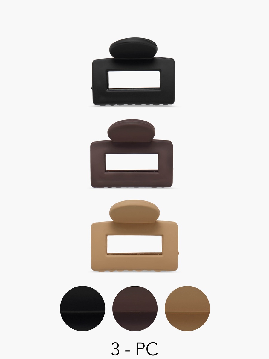Solid Hair Clamp - Set of 3