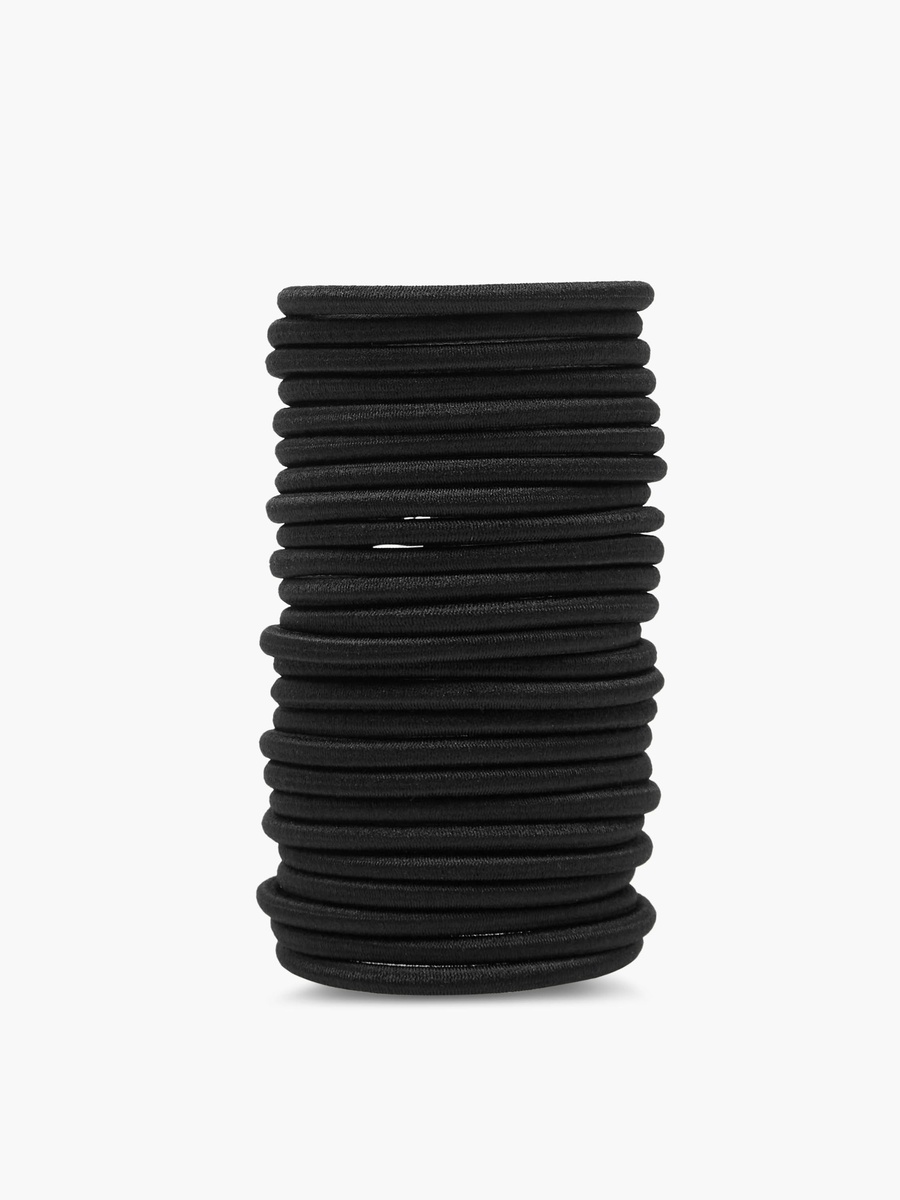 Solid Elasticated Hair Tie - Set of 50