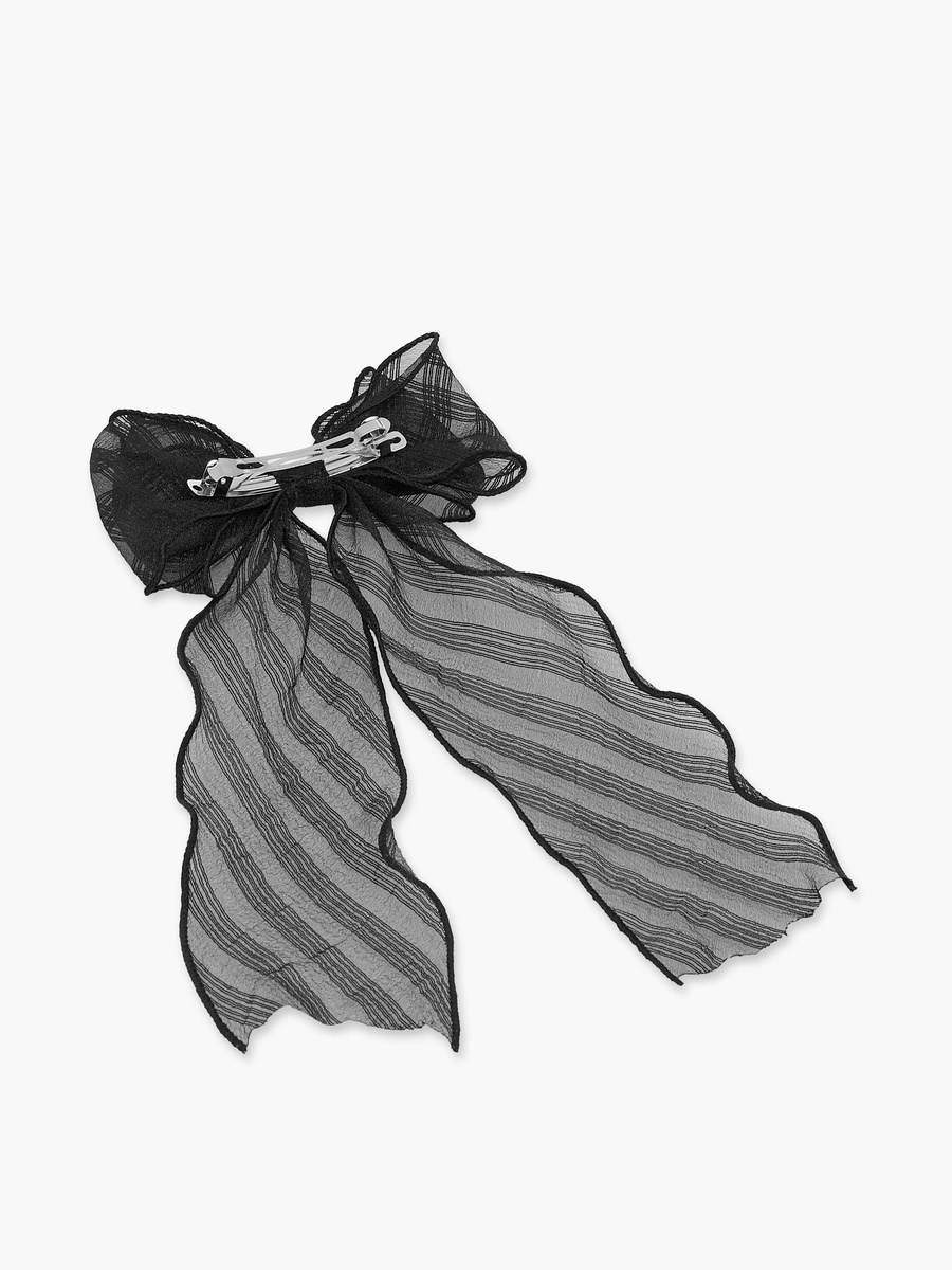 Sheer Bow Barrette Hair Clip