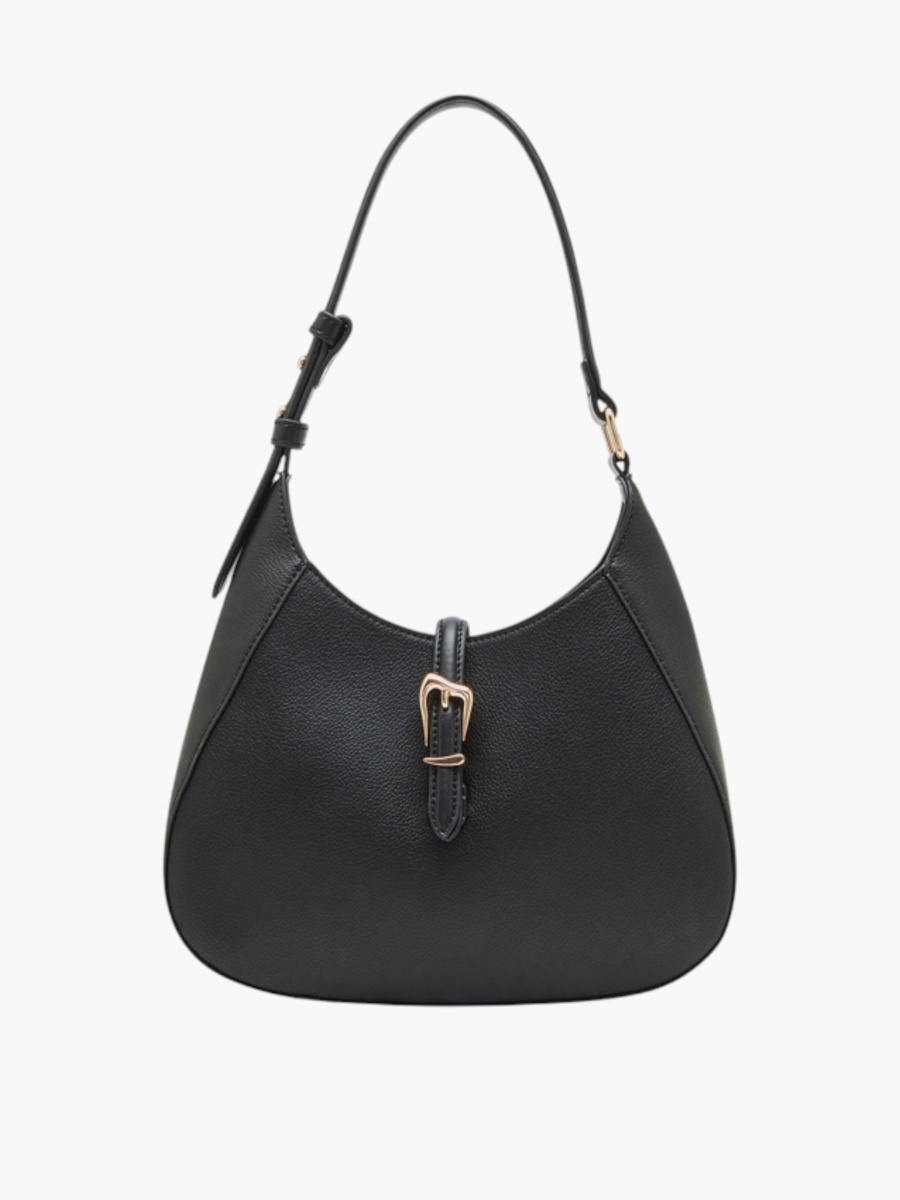 Textured Shoulder Bag with Adjustable Strap