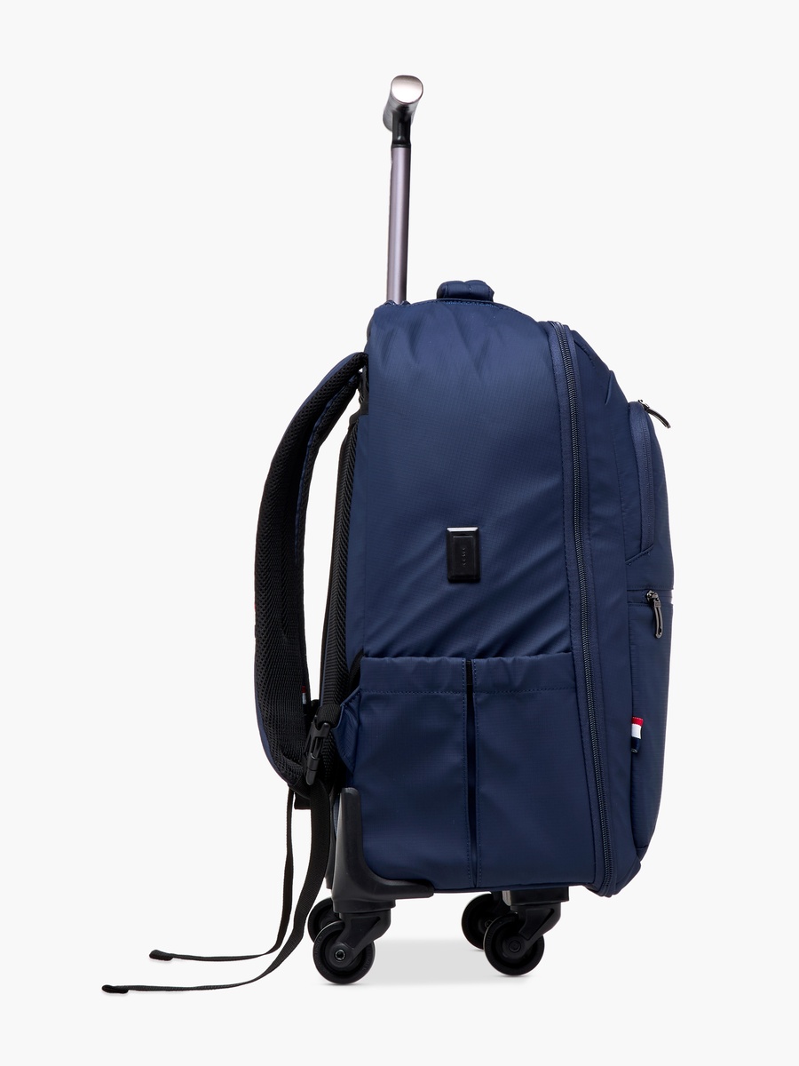 Logo Detail 19-inch Trolley Backpack with Retractable Handle - 60x35x32 cm