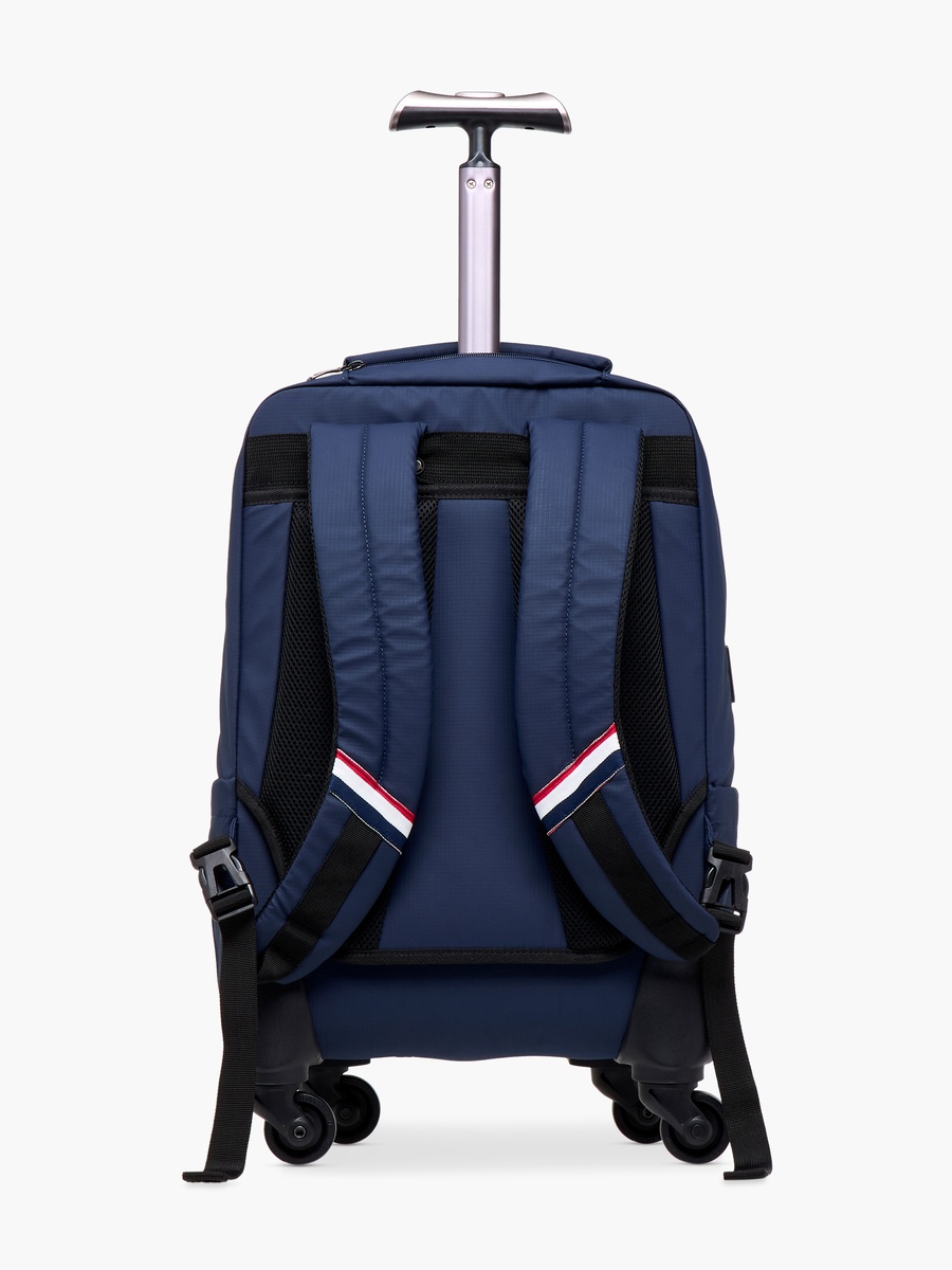 Logo Detail 19-inch Trolley Backpack with Retractable Handle - 60x35x32 cm