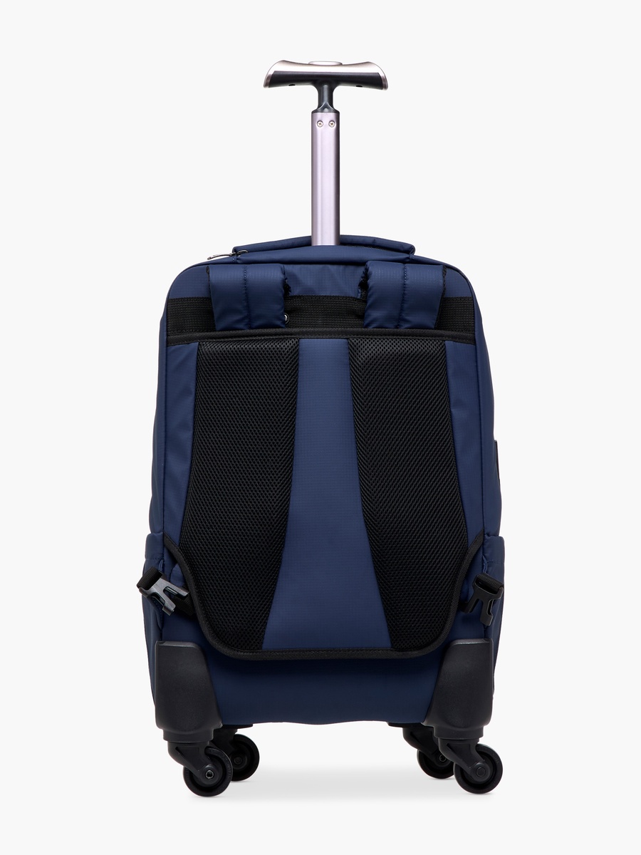 Logo Detail 19-inch Trolley Backpack with Retractable Handle - 60x35x32 cm