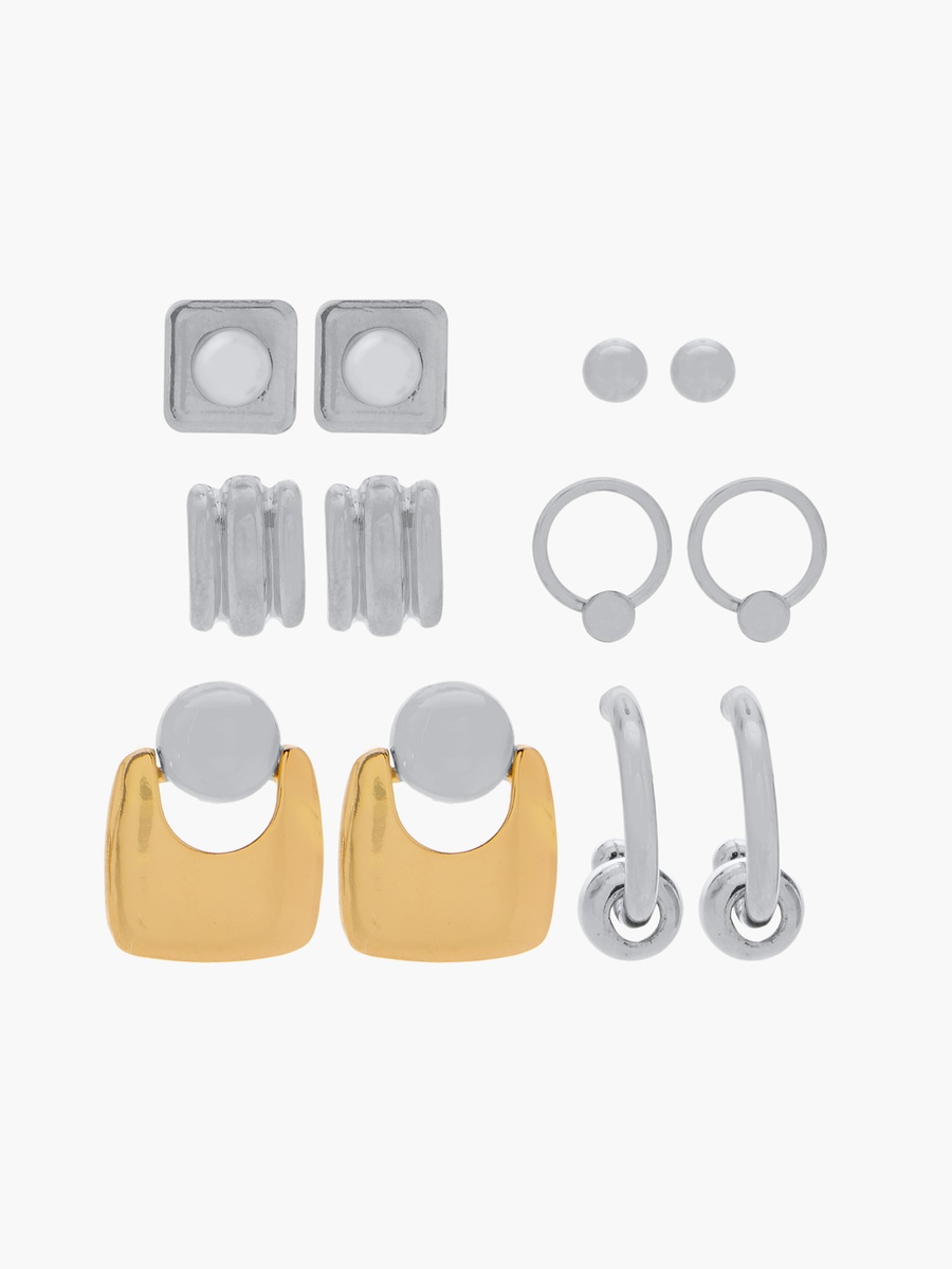 Assorted Earrings with Pushback Closure - Set of 6