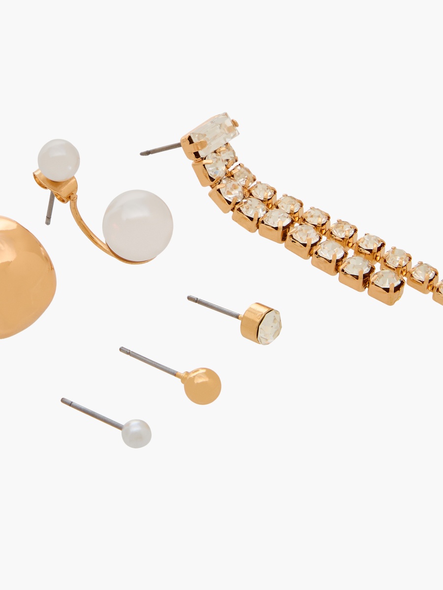 Assorted Earrings with Pushback Closure - Set of 6