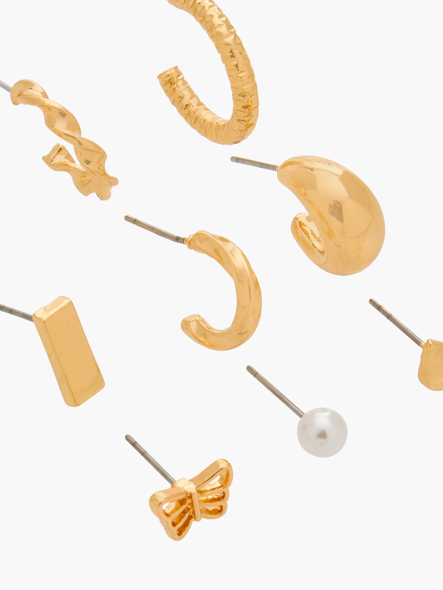 Assorted Earrings with Pushback Closure - Set of 9