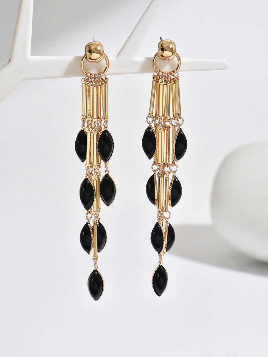 Women Metal Tassel Earrings