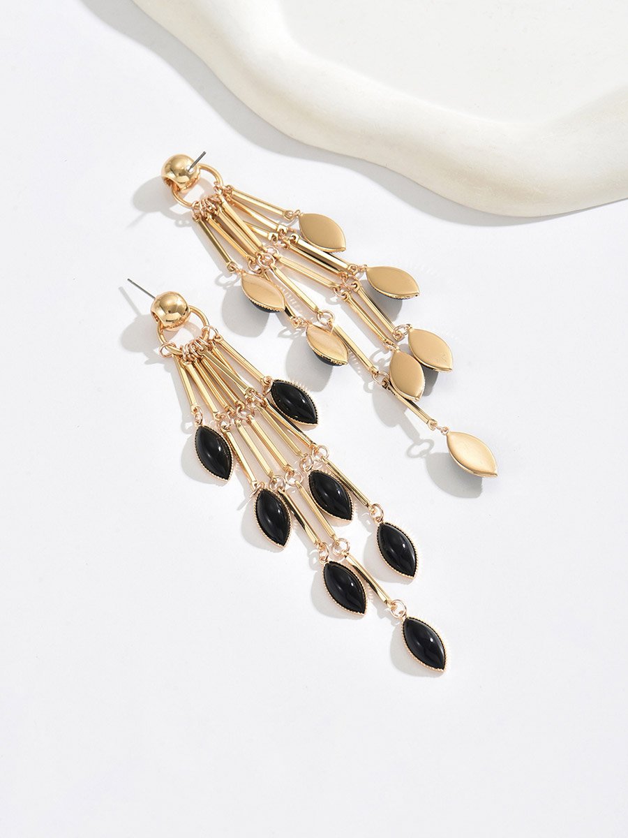Women Metal Tassel Earrings