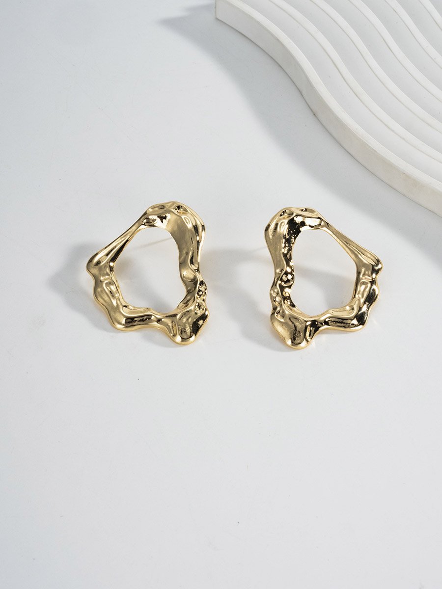 Women Chunky Hollow Earrings