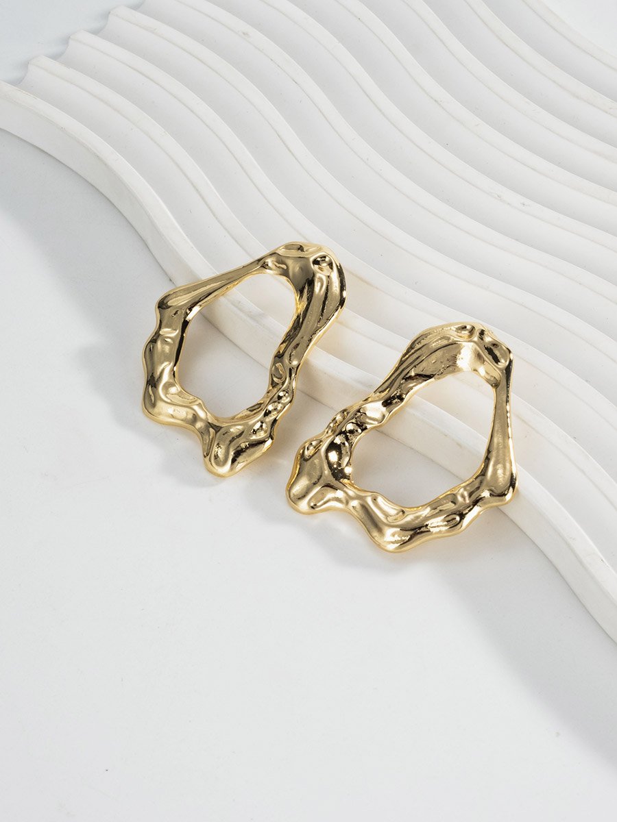 Women Chunky Hollow Earrings