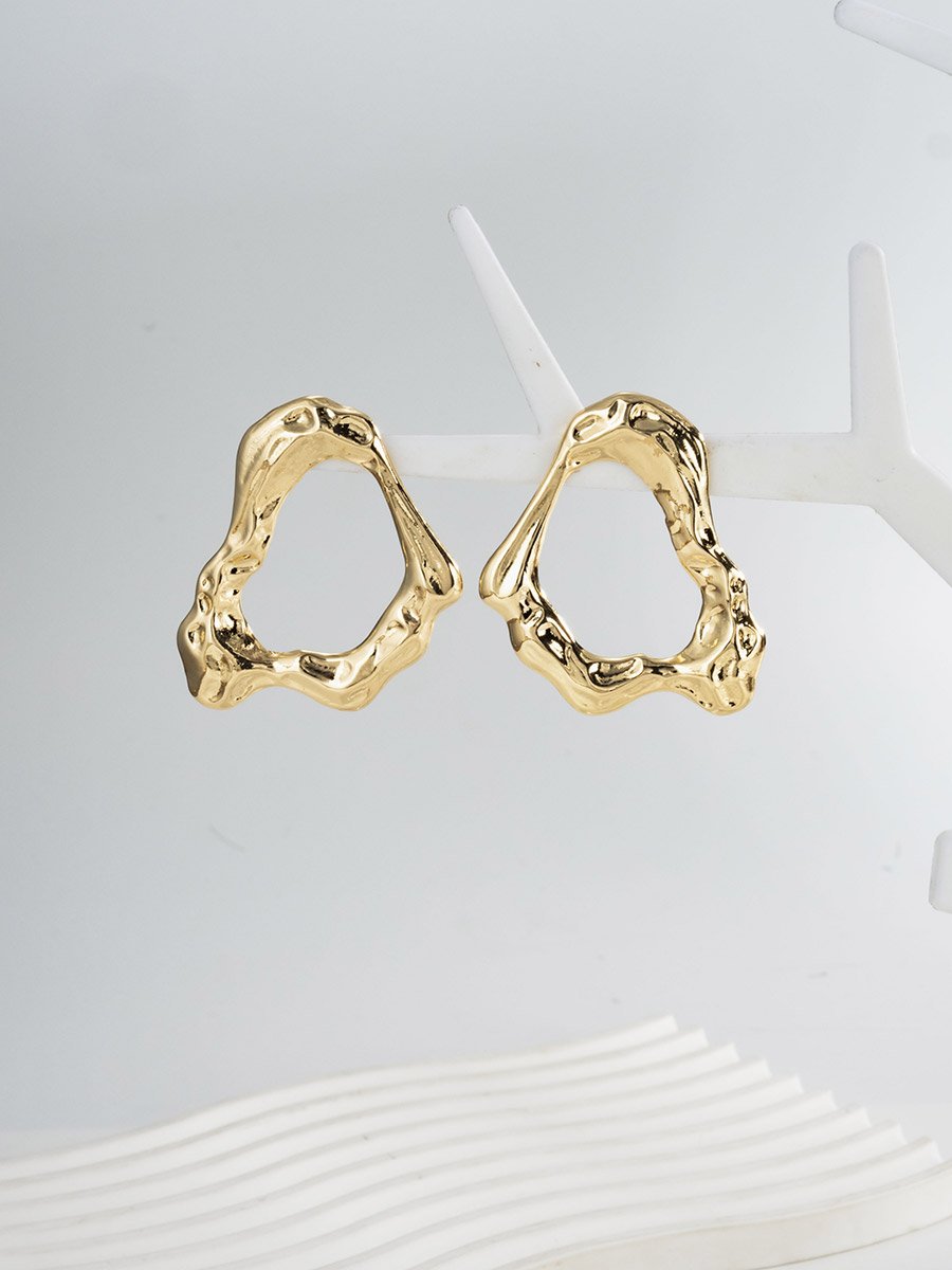 Women Chunky Hollow Earrings