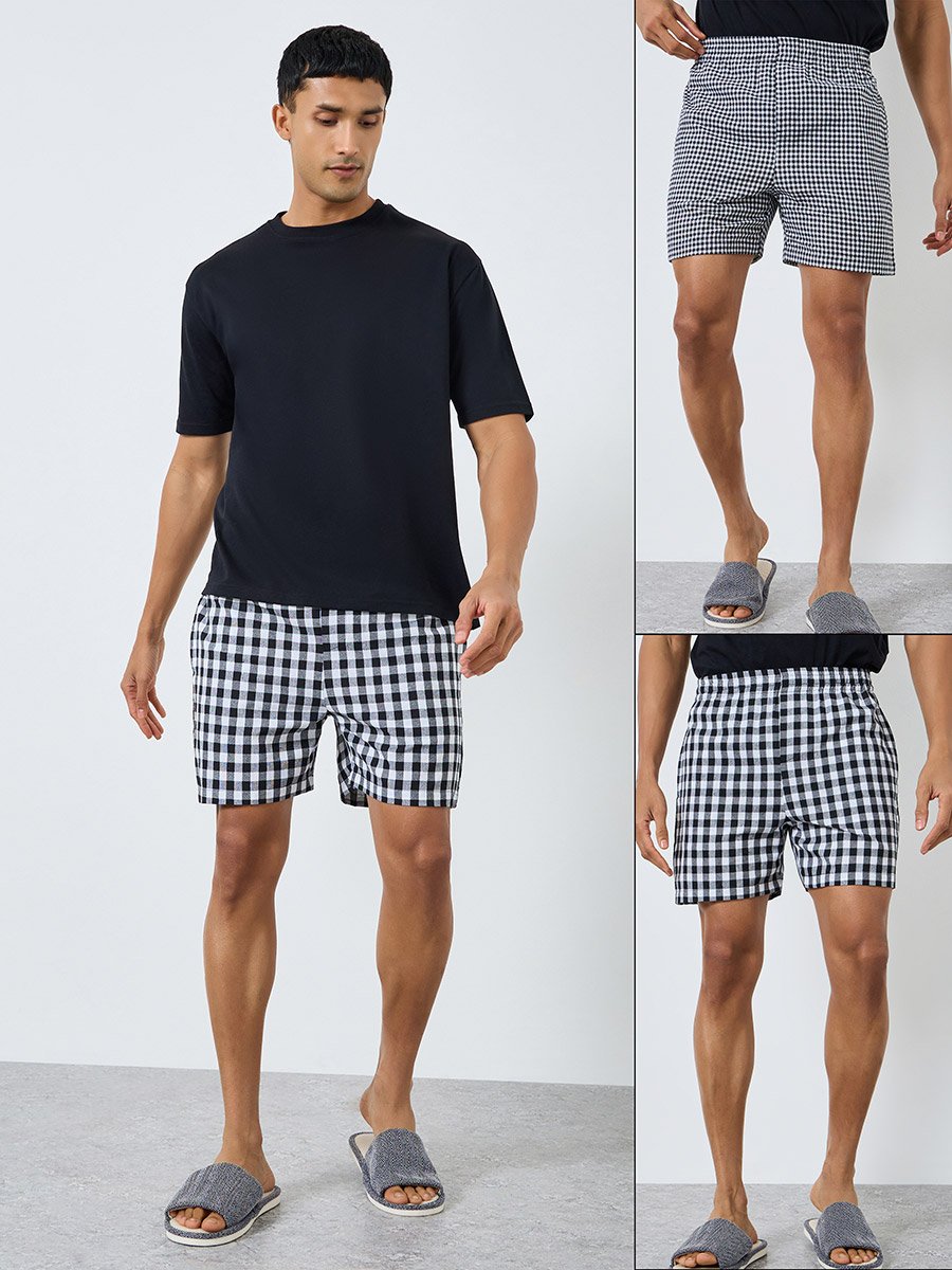 Pack of 2 - Men Woven Boxers