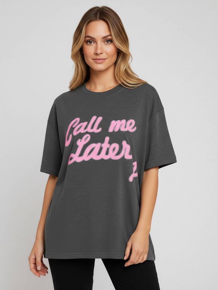 Women Grey Graphic Print T-Shirt