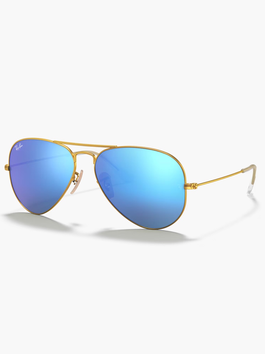 Matte Arista Full Rim Aviator Sunglasses with Nose Pad