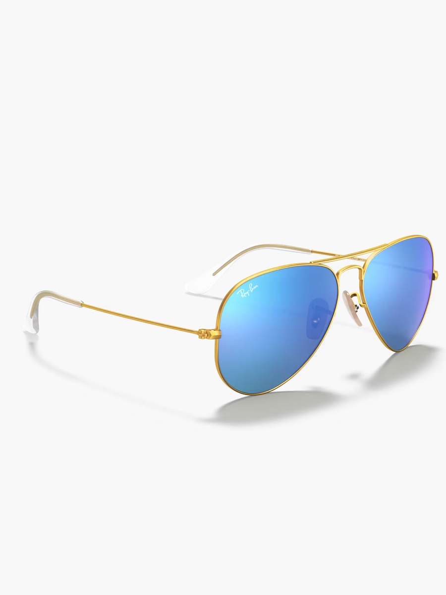 Matte Arista Full Rim Aviator Sunglasses with Nose Pad