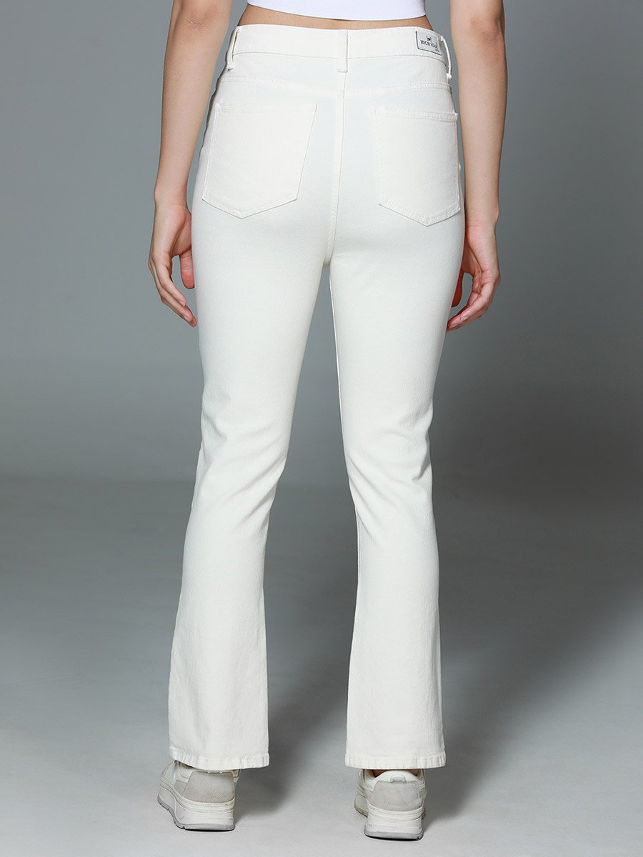 High Rise Clean Look Cotton Jeans