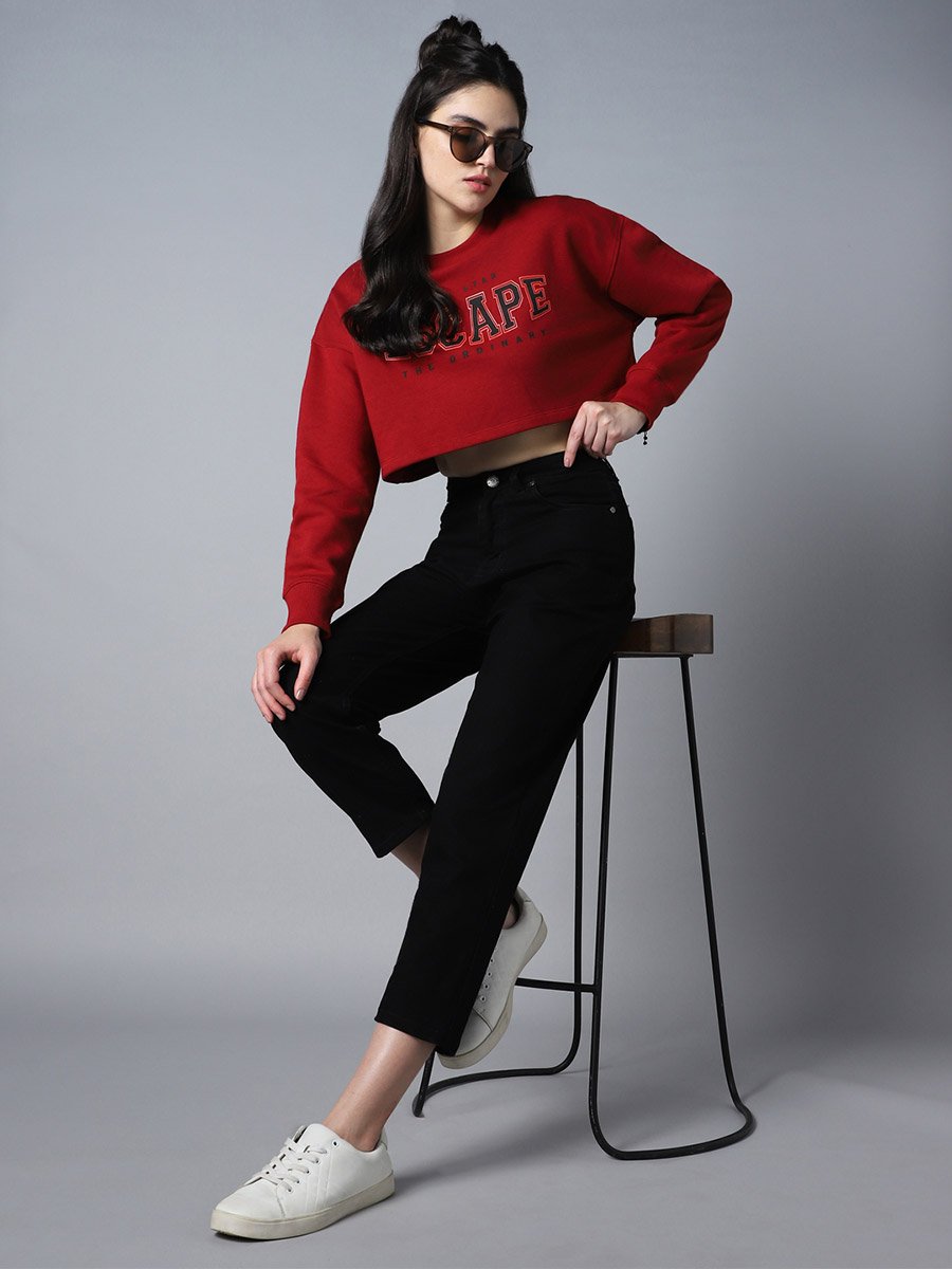 High Rise Clean Look Stretchable Cropped Jeans