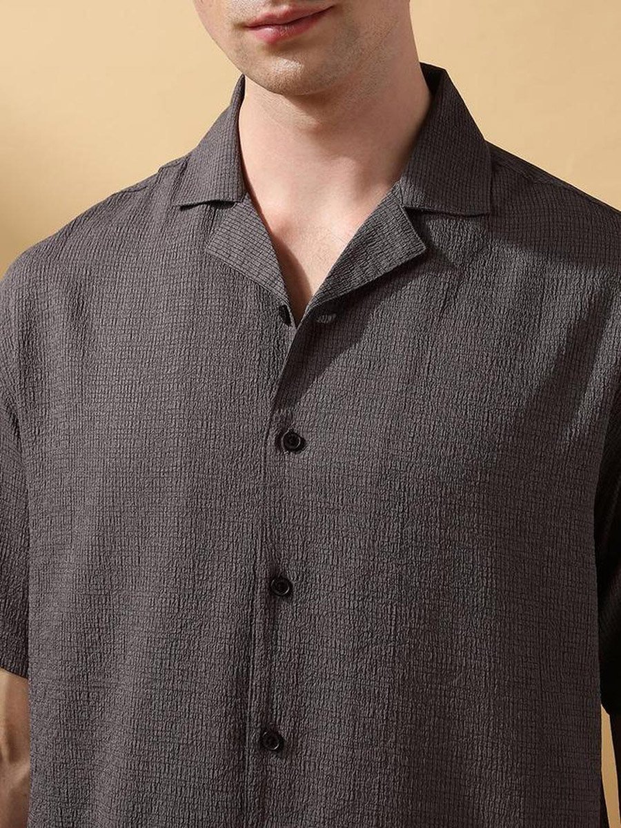 Men Relaxed Fit Textured Casual Shirt
