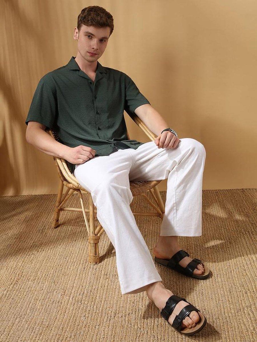 Men Relaxed Fit Textured Casual Shirt